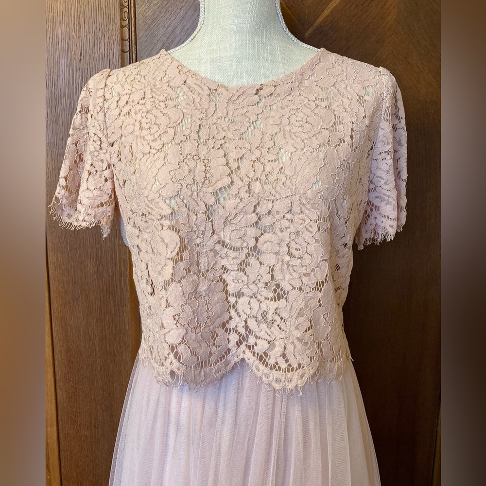 Jenny Yoo Anthropologie Bridesmaid Lace Blouse and Maxi Skirt